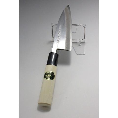 【matt】特製・白鋼　泉源 兼光　身卸包丁　和包丁　ナイフ　料理　釣り 泉源兼光作 特製 白三鋼 霧研 出刃包丁 210mm : 厨房・Byonho