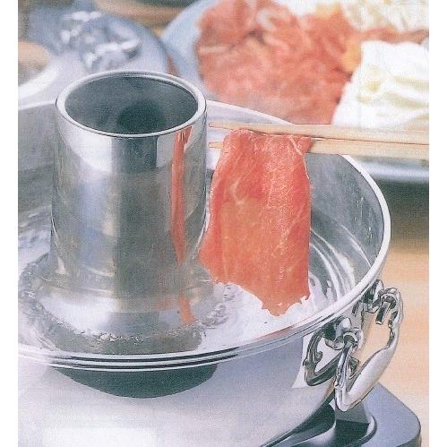 ガス用しゃぶしゃぶ鍋　　27㎝ 有）野崎製作所 NS 18-8 しゃぶしゃぶ鍋【ガス用】 27cm No