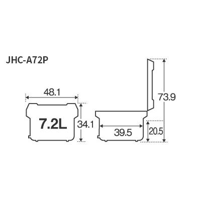 タイガー 業務用電子ジャー ＜炊きたて＞（保温専用） JHC-A72P