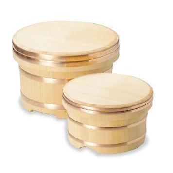椹・日本の首都びつ ３３珊（約２升用） 食器-おひつ-キッチン、日用品、文具