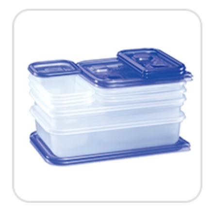 ジップロック コンテナー 正方形 1100ml（2個入） サイズ：156×156