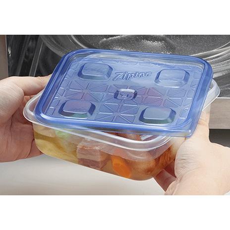 ジップロック コンテナー 正方形 130ml（4個入） サイズ：80×80×H53mm