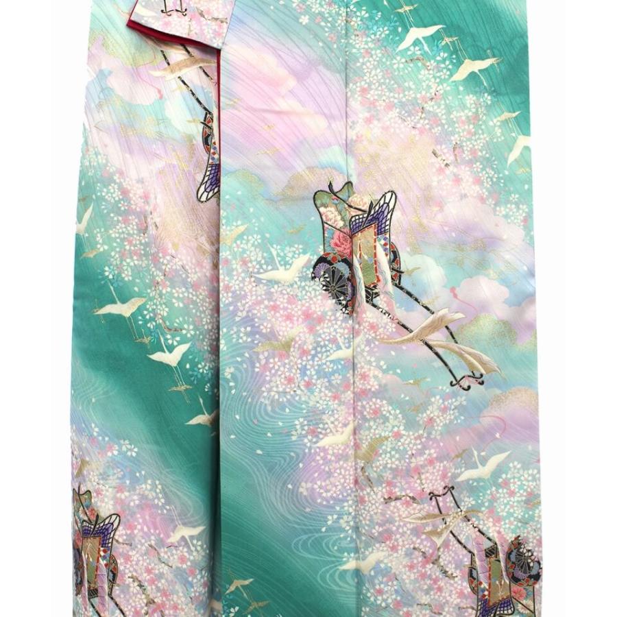 中古 振袖 長襦袢付き リサイクル 成人式 正絹 販売 仕立て上がり 着物  