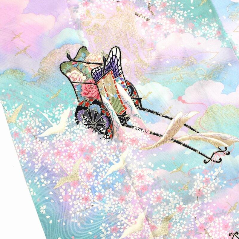 中古 振袖 長襦袢付き リサイクル 成人式 正絹 販売 仕立て上がり 着物  