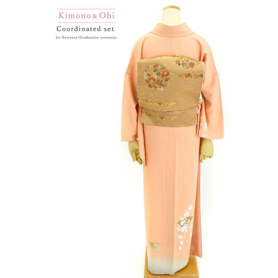中古 礼装着物2点セット 忠右衛門 きもののやまと 付下げ 袋帯 コーディネートセット 正絹 リサイクル 袷 ピンク 地紙 桜 裄67cm 送料無料 あすつく対応 5050 01828 リサイクル着物 忠右衛門 通販 Yahoo ショッピング