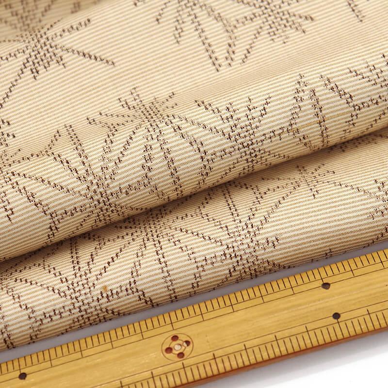 中古 紬 紬着物 レディース 正絹 ベージュ 麻の葉 身丈161.5cm 裄丈 