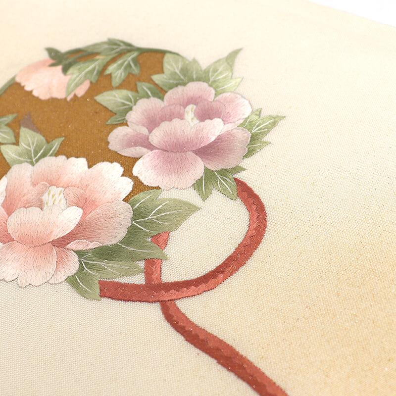 フクロウ刺繍 夏用 袋帯 汚れ無し！白地の帯 フクロウ刺繍 夏用 袋帯 汚れ