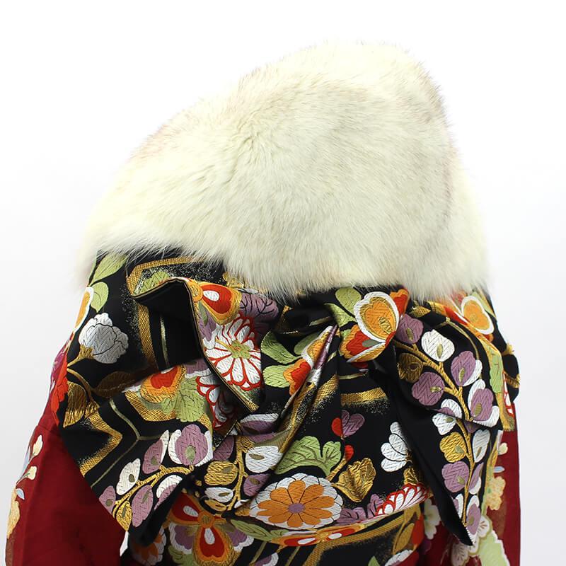 ショール SAGAFOX サガフォックス 中古 クリーム ミックス 長さ115cm 