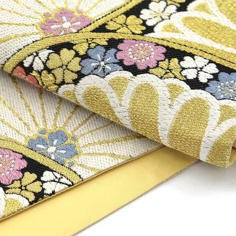 20%OFF セール中古 正絹 袋帯 振袖用 成人式 着付け練習 六通柄