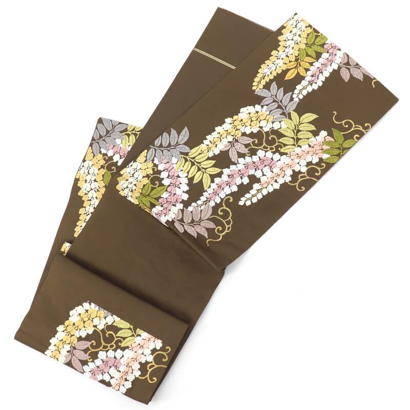 楽天市場】六通柄 袋帯の通販 【新品未使用】六通袋帯 ブラウン 金糸