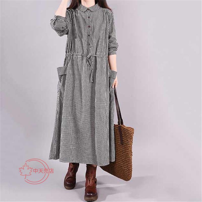 ワンピース ゆるワンピース レディース 秋 ミモレワンピース シャツ