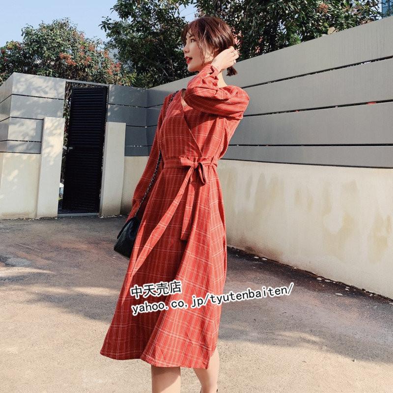 ワンピースレディース30代40代50代 ゆるワンピース チェック柄 春のワンピース 着痩せ 体型カバー 長袖 Vネック ゆったり 大きいサイズ 通勤 お出かけ 新作 tes 中天売店 通販 Yahoo ショッピング