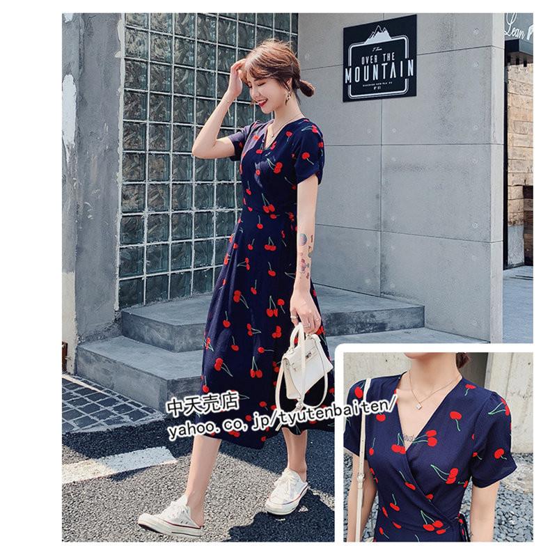 ワンピースレディース20代30代40代 Vネックワンピース 大きいサイズ  