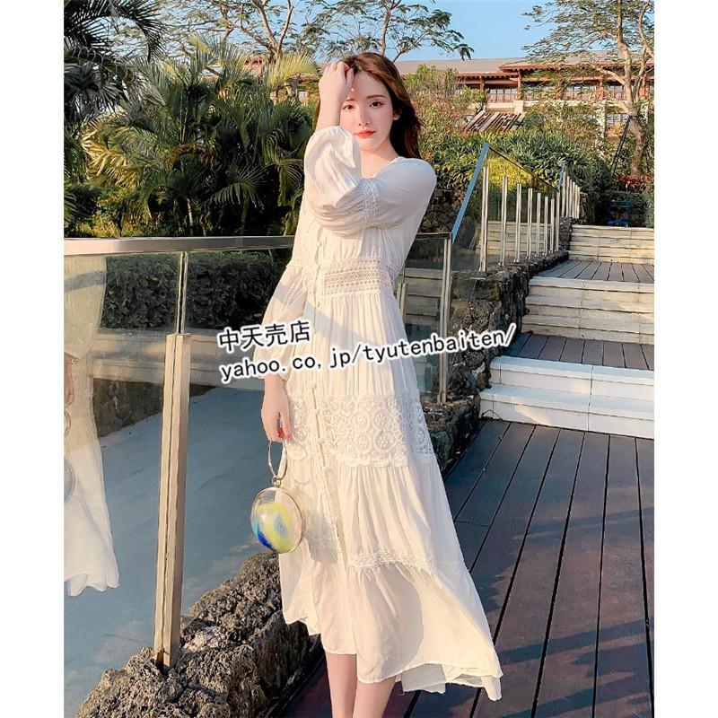 お呼ばれマキシワンピース レディース ロングワンピース 春夏 レースワンピ韓国風 ビーチワンピ リゾート着痩せ２０代３０代 白ドレス 発表会 結婚式 披露宴 Bhd 中天売店 通販 Yahoo ショッピング