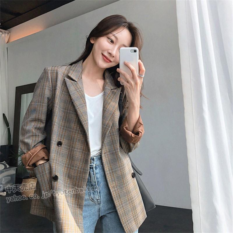 レトロコート レディース チェック柄 結婚式 忘年会 秋服 オフィスカジュアル 通勤ol 代30代 着痩せ 洗える アウター きれいめ デート デイリーコーデ Bhd 中天売店 通販 Yahoo ショッピング
