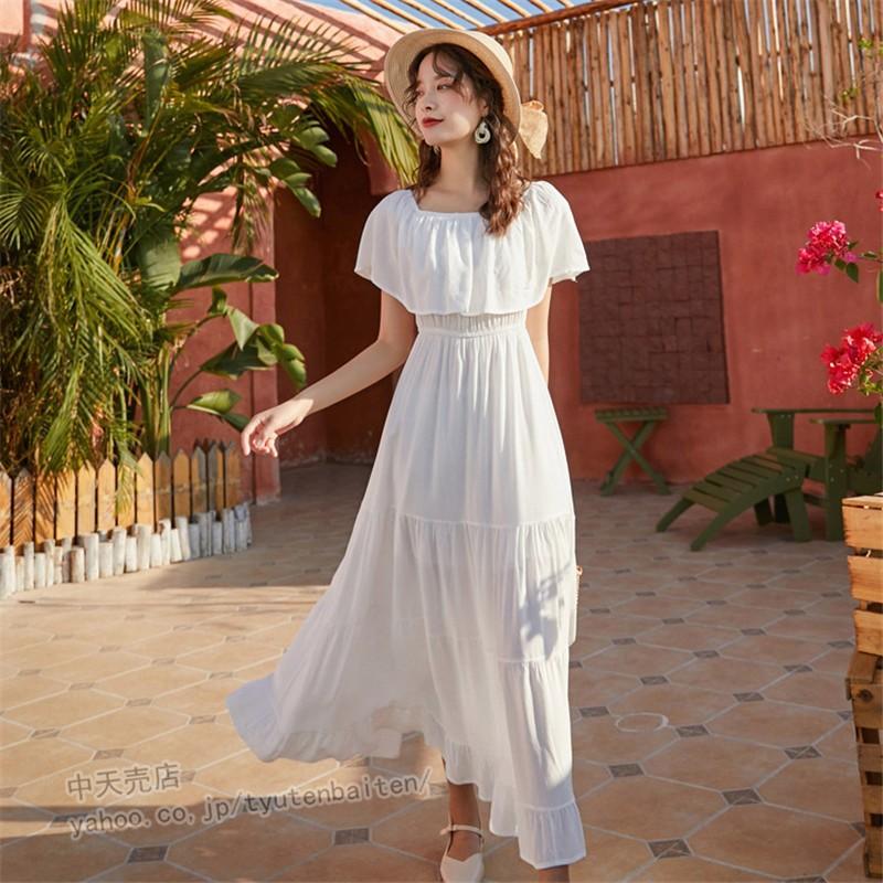ビーチワンピース マキシ丈ワンピース レディース カジュアル リゾート