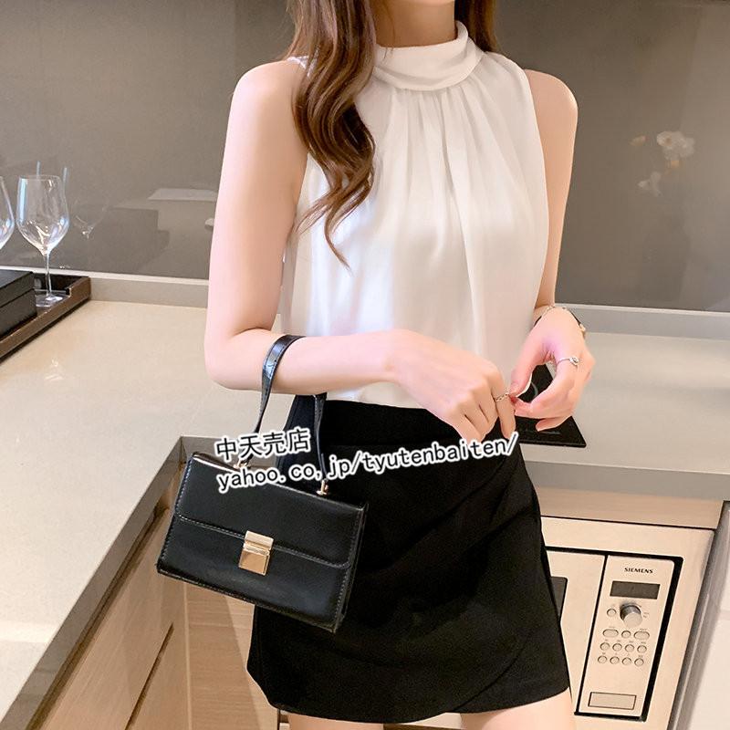 夏シフォンブラウス タンクトップ ノースリーブブラウス レディース20