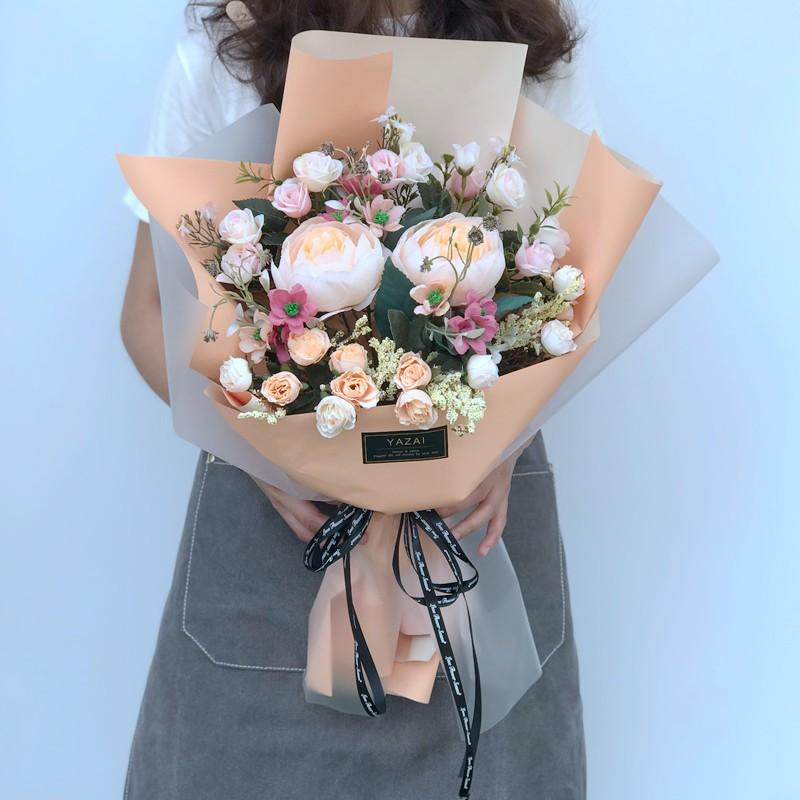 花 ブーケ アートフラワー 披露宴 結婚式 プレゼント 大人気 花束 結婚祝い フラワーブーケ 写真撮り 演奏会 お誕生日 歓迎会 お祝い 退職祝い 手作り 造花 安い Blf 中天売店 通販 Yahoo ショッピング