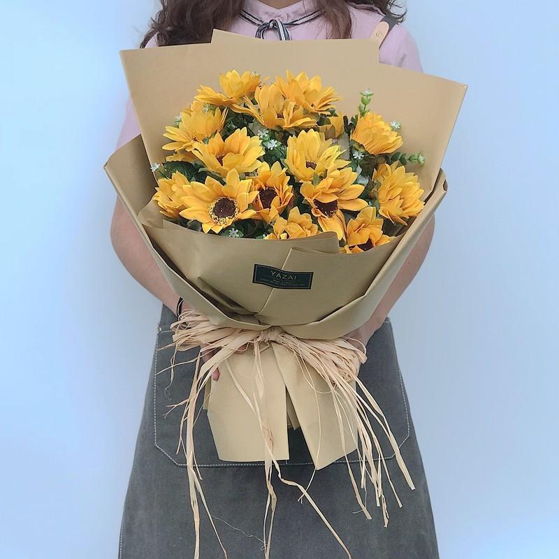 花 ブーケ 花束 手作り 造花 花飾り 大人気 写真撮り 演奏会 お誕生日 歓迎会 披露宴 結婚式 プレゼント アートフラワー フラワーブーケ 退職祝い お祝い