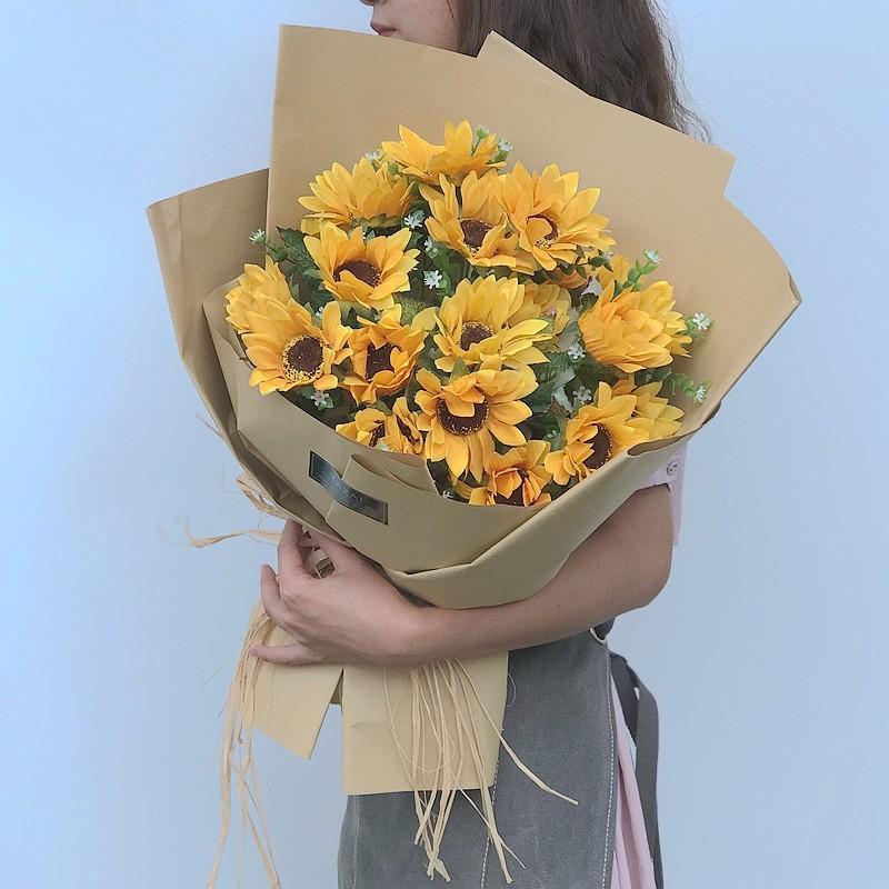 花 ブーケ 花束 手作り 造花 花飾り 大人気 写真撮り 演奏会 お誕生日 歓迎会 披露宴 結婚式 プレゼント アートフラワー フラワーブーケ 退職祝い お祝い