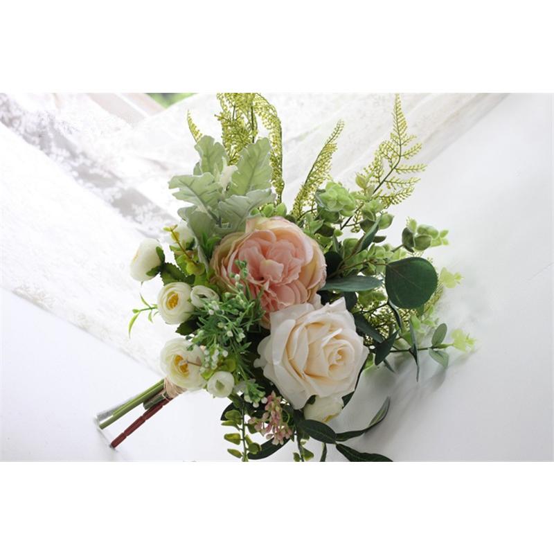 正規販売店 No Sprp077髪飾り付きウェディングブーケ前撮りブライダルブーケ結婚式 宅送