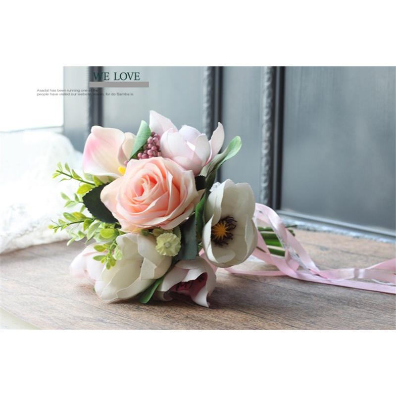 1107円 驚きの値段で 花 ブーケ ウエディングブーケ ブライダルブーケ 花束 花嫁 写真撮り プレゼント 手作り 造花 ウェディング用 披露宴 結婚式 お祝い お誕生日 大人気 歓迎会
