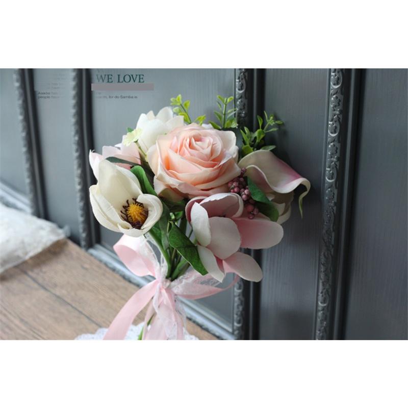 1107円 驚きの値段で 花 ブーケ ウエディングブーケ ブライダルブーケ 花束 花嫁 写真撮り プレゼント 手作り 造花 ウェディング用 披露宴 結婚式 お祝い お誕生日 大人気 歓迎会