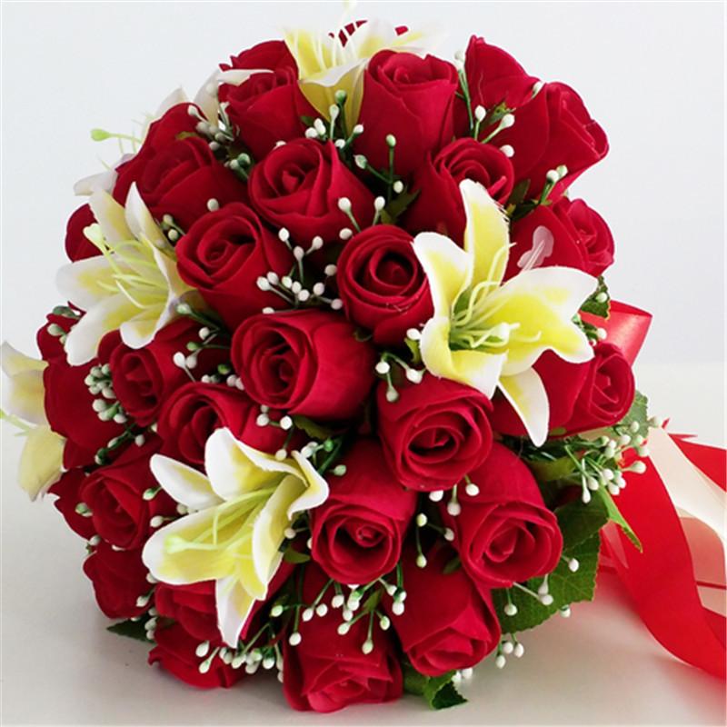 低価格 ブーケ ブライダルブーケ ウェディング用 ウエディングブーケ 花 披露宴 結婚式 お祝い 手作り 造花 花束 花嫁 プレゼント 写真撮り お誕生日 大人気 歓迎会