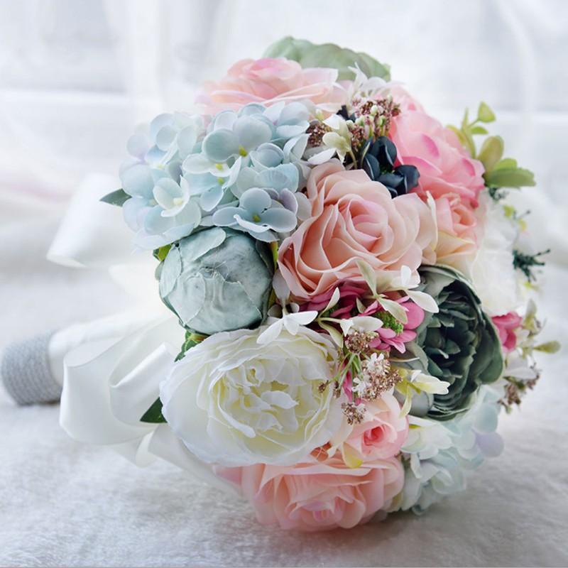 ブーケ 花 ブライダルブーケ ウエディングブーケ ウェディング用 花束 花嫁 プレゼント 写真撮り 披露宴 結婚式 お祝い お誕生日 大人気 手作り 造花 歓迎会 Blf 中天売店 通販 Yahoo ショッピング