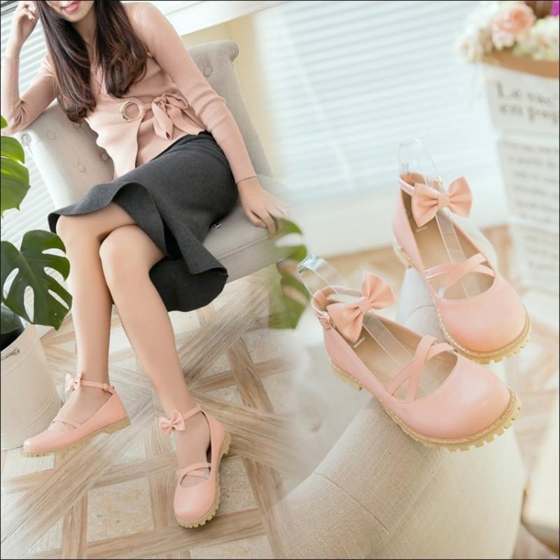 靴 レディースシューズ ローヒール フラット おしゃれ ロリータ靴 きれいめ 痛くない かわいい 疲れにくい 大きいサイズ 美脚 チャンキーヒール パーティー Bpps 中天売店 通販 Yahoo ショッピング