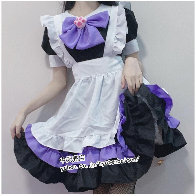 ハロウィン仮装 メイド服 4点セット コスプレ メイド コスチューム 半袖 女性Lolitaロリータ 可愛いワンピ コスプレ衣装 パーティー メイドカフェ 学園祭 文化祭｜tyutenbaiten｜14