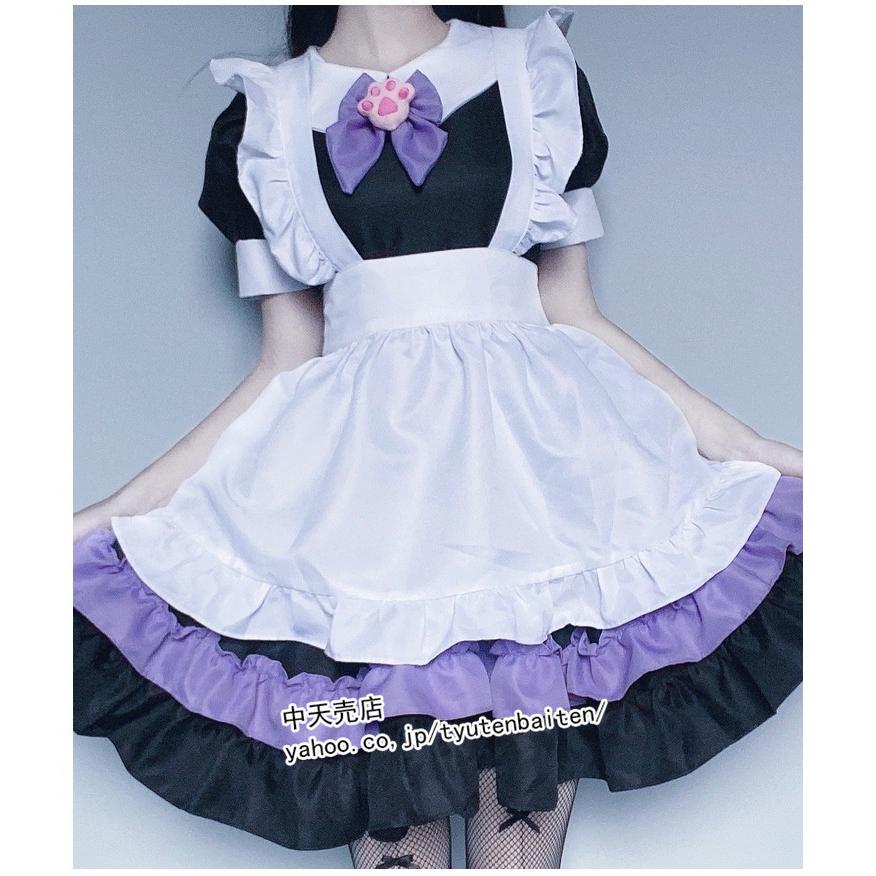 ハロウィン仮装 メイド服 4点セット コスプレ メイド コスチューム 半袖 女性Lolitaロリータ 可愛いワンピ コスプレ衣装 パーティー メイドカフェ 学園祭 文化祭｜tyutenbaiten｜10