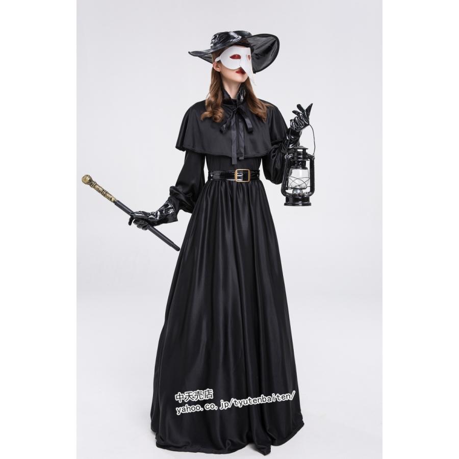 ハロウィンコスプレ 4点セット ペスト医師 中世紀 医師 ハロウィンコスプレ 4点セット ペスト医師 中世紀 医師