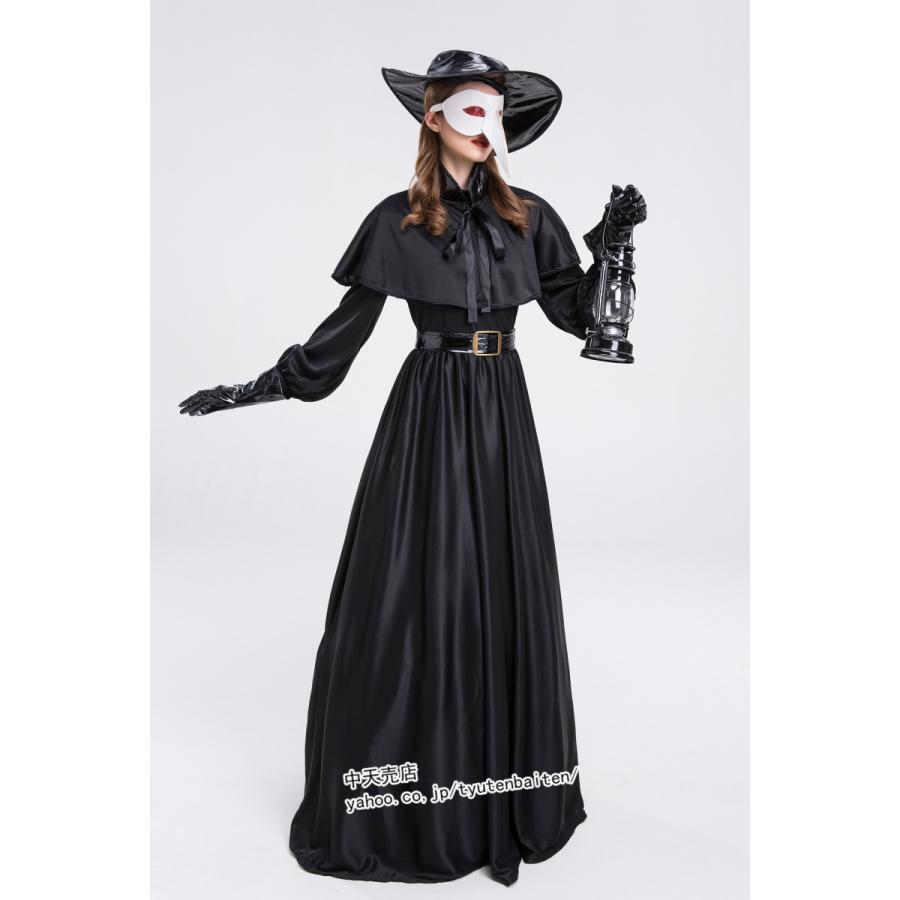 ハロウィンコスプレ 4点セット ペスト医師 中世紀 医師 Halloween 大人