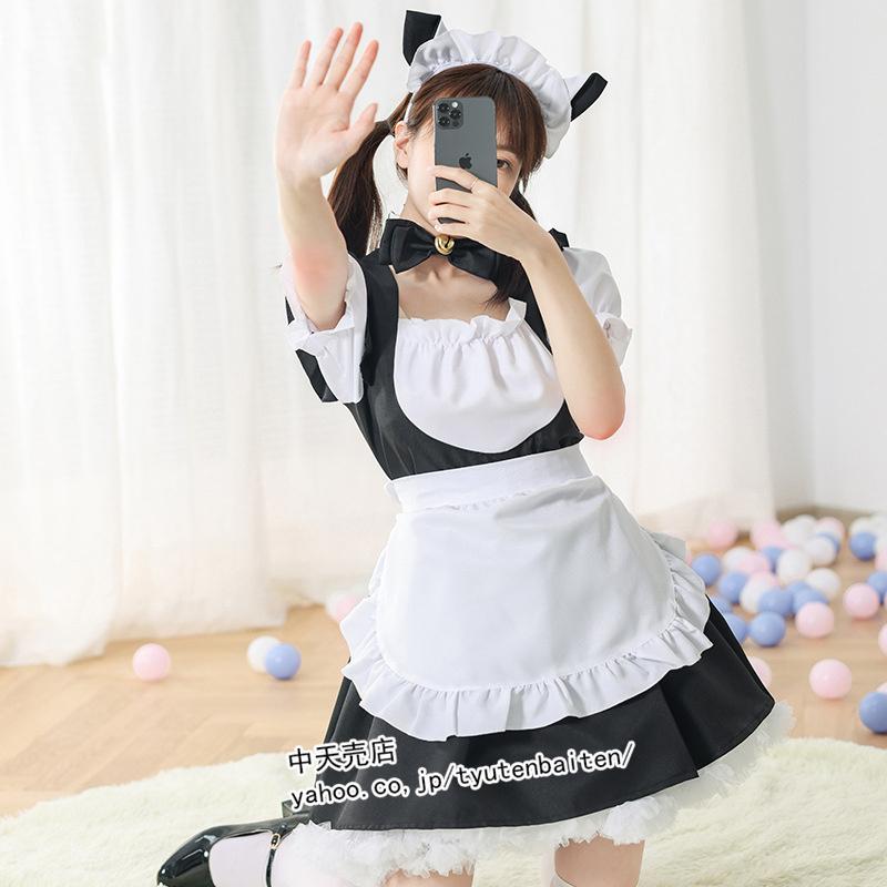 コスプレ フルセット メイド服 Ｍサイズ かわいい ふりふり