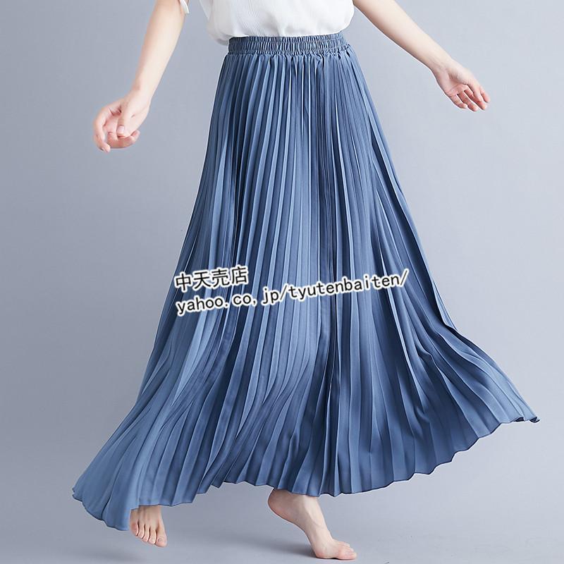 プリーツスカート シフォンスカート マキシ丈スカート ロング プリーツスカート シフォンスカート マキシ丈スカート ロング