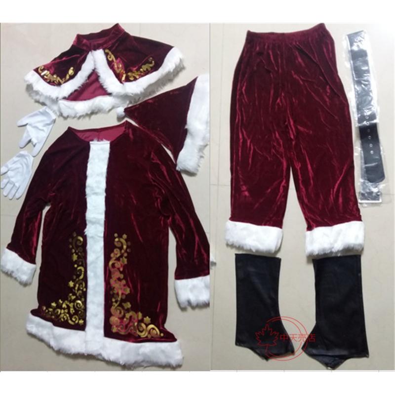 コスプレ ハロウィン クリスマス サンタクロース マン 大きいサイス Santa Claus ラディス ワンピース キャラクター ステージ パーティー変装の画像