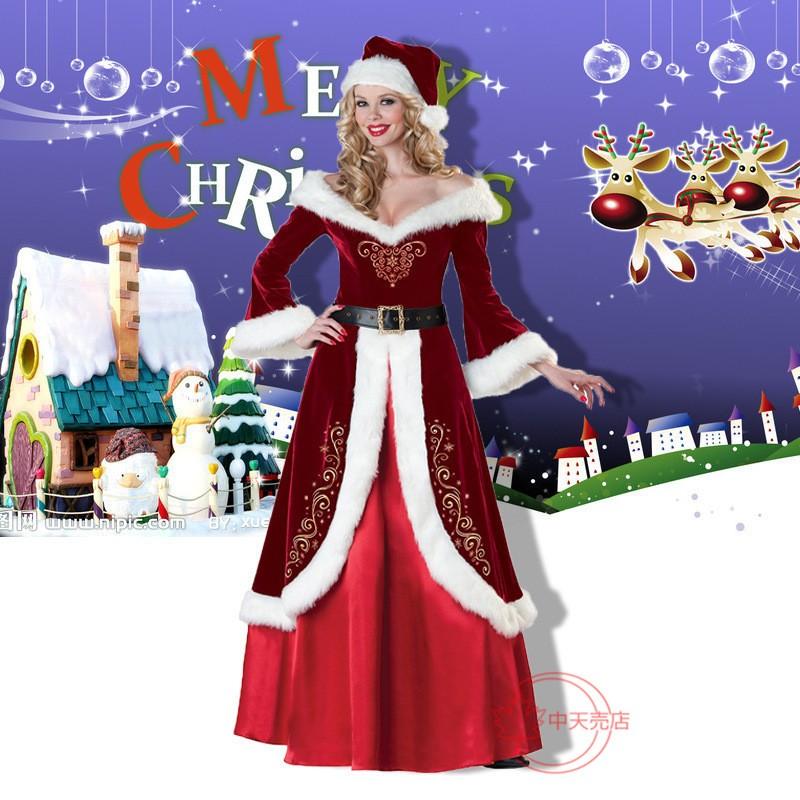 コスプレ ハロウィン クリスマス サンタクロース マン 大きいサイス Santa Claus ラディス ワンピース キャラクター ステージ パーティー変装の画像