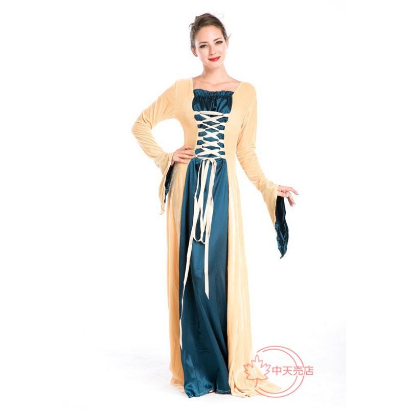 コスプレ専用 ハロウィン Halloween 欧米風 レディース 女王の服 宮廷 大人 欧米レトロ パーティー用 クイーン 変装の画像
