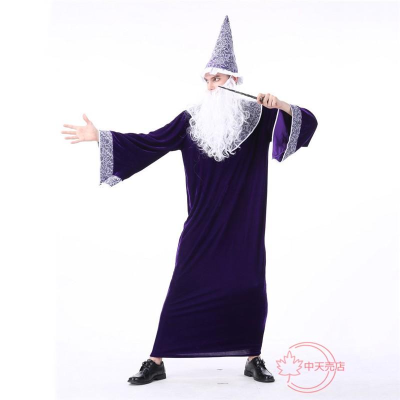 ハロウィン ウィザードコスチューム コスプレ専用 メンズ 欧米風 大人 パーティー用 演劇 変装 仮面舞踏会 Halloweenの画像
