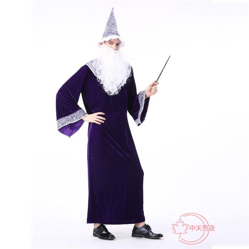 ハロウィン ウィザードコスチューム コスプレ専用 メンズ 欧米風 大人 パーティー用 演劇 変装 仮面舞踏会 Halloweenの画像