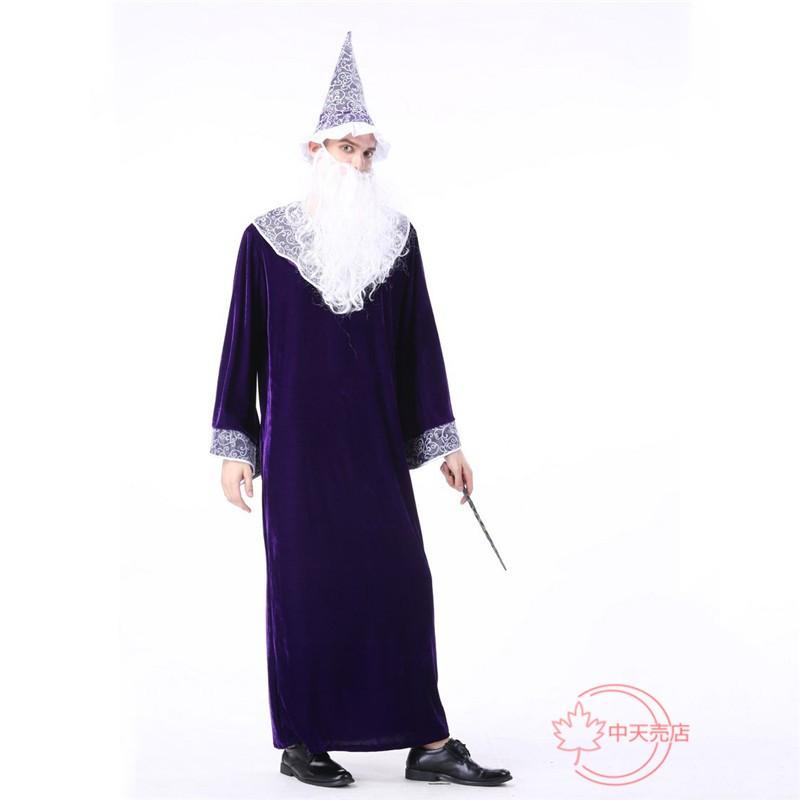ハロウィン ウィザードコスチューム コスプレ専用 メンズ 欧米風 大人 パーティー用 演劇 変装 仮面舞踏会 Halloweenの画像