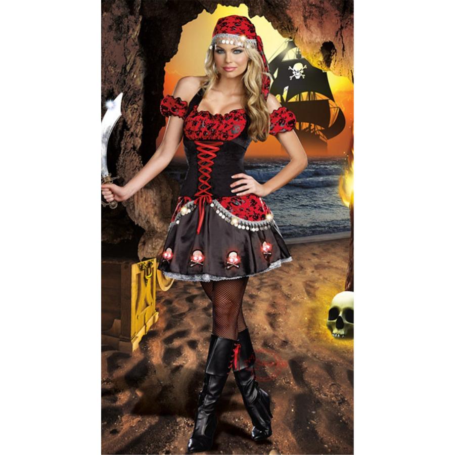 ハロウィン Halloween 女海賊 レディース 海賊服 コスプレ専用 ワンピーズ セクシー 変装 パイレーツ 大人 舞台 仮面舞踏会の画像