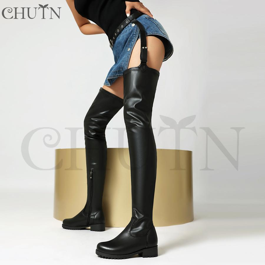 ニーハイブーツ ロングブーツ CHUTNニーハイブーツ 秋冬 ロングブーツレディース 秋冬ニーハイブーツ
