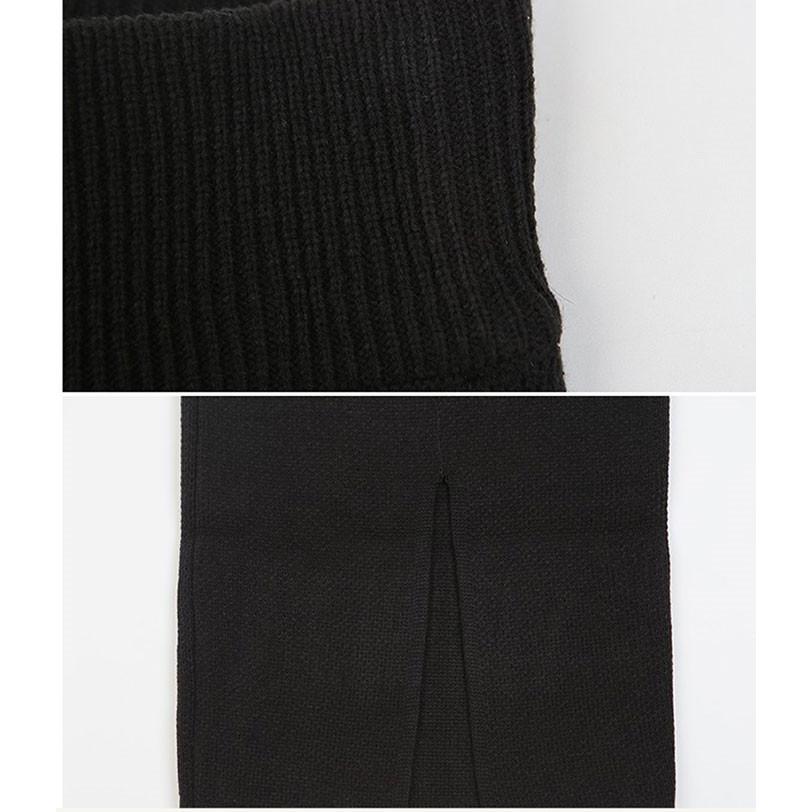 タイトニットセットアップレディースゼットアップ韓国風 ショート丈