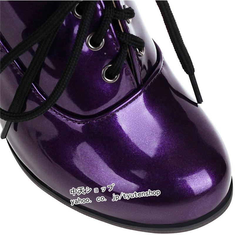 新品 ブーティ パンプス ヒール 37.5 週末お値下げ パンプス レディース ショートブーツ 大きいサイズ チャンキー