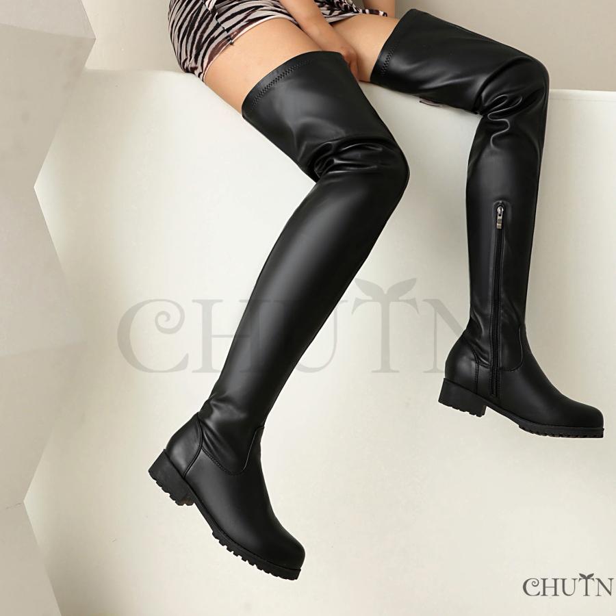 CHUTNニーハイブーツ 秋冬 ロングブーツレディース 秋冬ニーハイ CHUTNニーハイブーツ 秋冬 ロングブーツレディース 秋冬ニーハイ