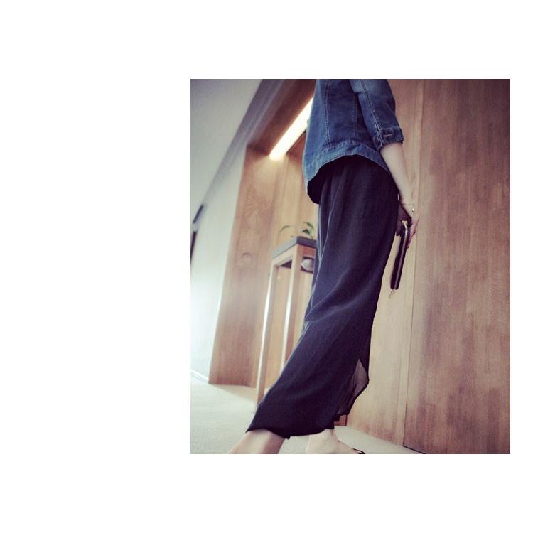 ロック パンツ 大きいサイズサルエルパンツシフォンリゾート