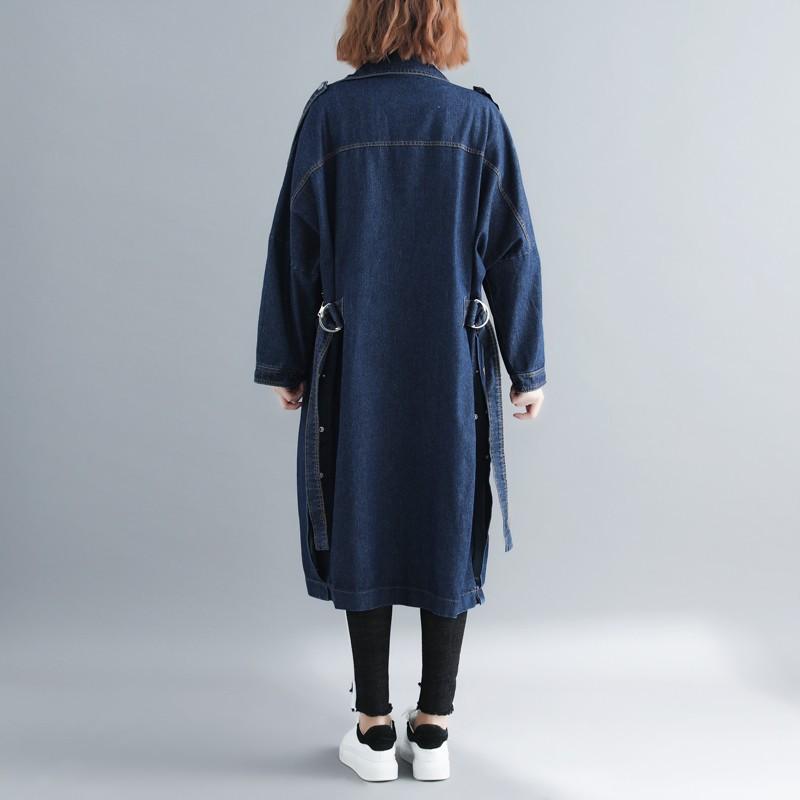 ロングデニムコートスプリングコート ゆったりデニムコートアウター 体型カバー トレンチコート秋服デニムジャケット 着痩せ 通勤 カジュアル４０代５０代 Fy 中天ショップ 通販 Yahoo ショッピング