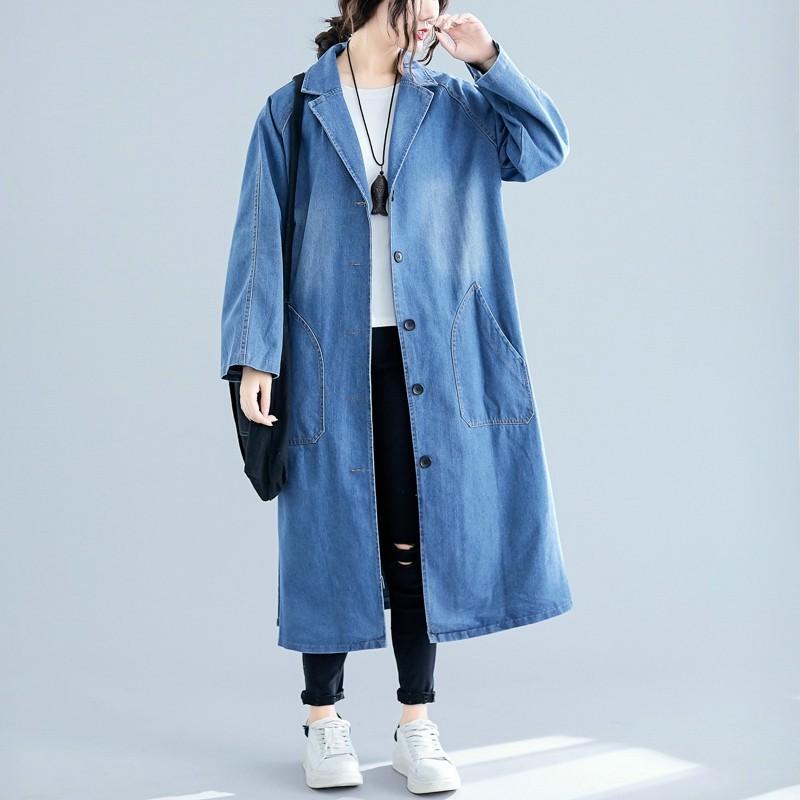 人気ランキング デニムコート レディース ロングコート チェスターコート 大きいサイズ カジュアル 秋 春 大人 上品 ゆったり ジャケット 新着商品